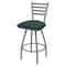 Holland Bar Stool Co 25" Swivel Counter Stool, Nickel Finish, Graph Tidal Seat X410 - alternate 1